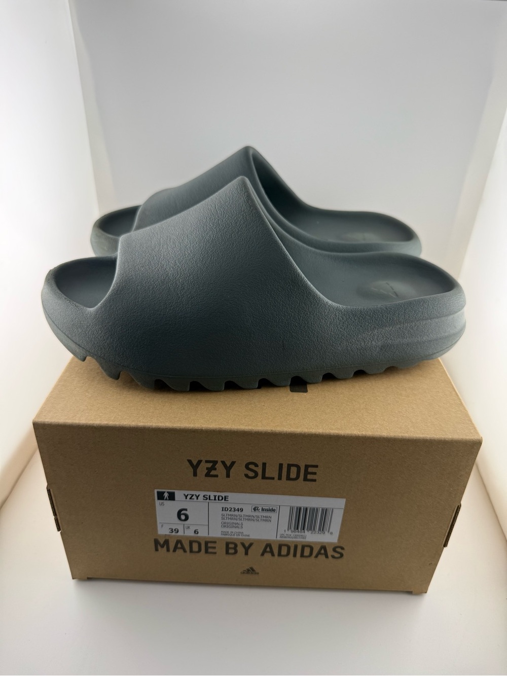 Adidas Yeezy Slide 'Slate Marine' (ID2349) – Size 6 Men's Like New w Box